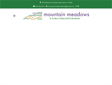 Tablet Screenshot of mountainmeadowsbnb.com